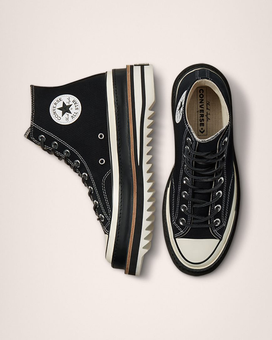 Tenisi Inalti Dama Converse Chuck 70 Trek Negrii | RO WXCSA061